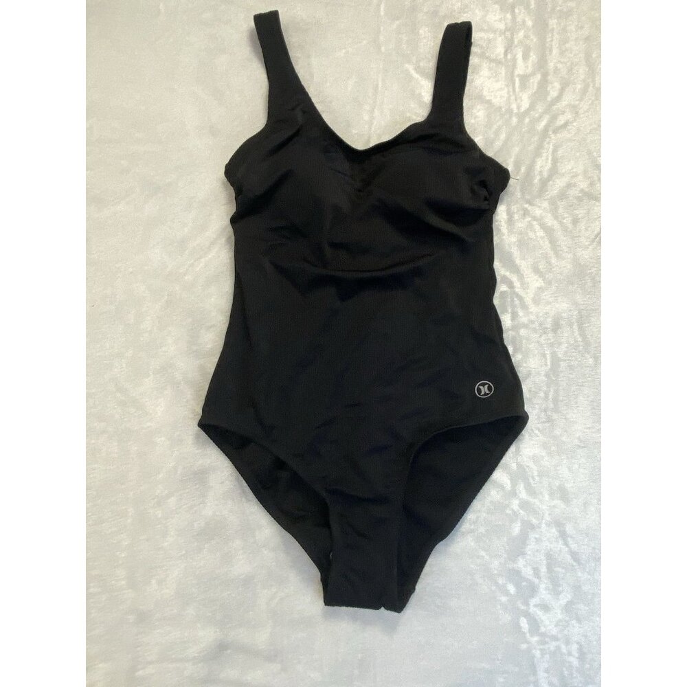 Hurley Womens One Piece Bathing Suit Swimsuit Black Size Small